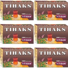 Tisan Tihaks 20 Süzen Poşet x 6 Karışık Bitki Çayı Doğal ve Katkısız Özellikleriyle Ferahlatıcı
