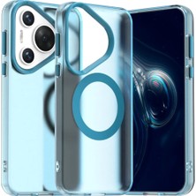 Bovinox Huawei Pura 70 Uyumlu Magsafe Şarj Destekli Renkli Kılıf Kamera Korumalı Silikon Darbe Emici Kapak