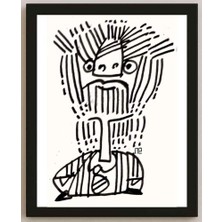 Karikatural Nezih Danyal Tipler Kişiye Özel Sertifikalı Sınırlı Fine Art Karikatür Baskı NTP00135
