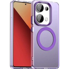 Bovinox Xiaomi Redmi Note 13 Pro Uyumlu Magsafe Şarj Destekli Renkli Kılıf Kamera Korumalı Darbe Emici
