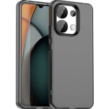 Bovinox Xiaomi Redmi Note 13 Kılıf Parmak Izi Yapmaz Buzlu Şeffaf Ince Tasarım Kamera Koruma