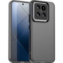 Bovinox Xiaomi Mi 14 Kılıf Parmak Izi Yapmaz Buzlu Şeffaf Ince Tasarım Minimalist Tasarım