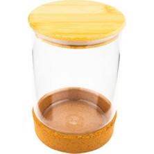 Bambum Corki - Mantar Altlıklı Cam Saklama Kabı 900ML