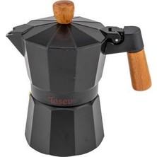 Bambum Garen - Moka Pot 3 Fincan Siyah
