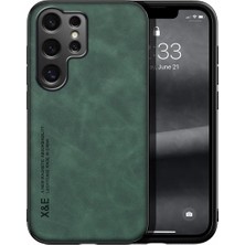 Bovinox Samsung Galaxy S25 Ultra Kamera Korumalı Kılıf Deri Görünümlü Tam Koruma Vintage Premium Deri Kılıf