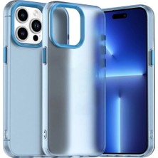 Bovinox iPhone 15 Pro Max Kılıf Parmak Izi Yapmaz Buzlu Şeffaf Ince Tasarım Minimalist Tasarım