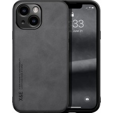 Bovinox Iphone 15 Kamera Korumalı Kılıf Deri Görünümlü Tam Koruma Vintage Premium Deri Lansman Kılıf