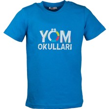 Yöm Okulları Kısa Kol Penye T-Shirt Turkuaz 5-6 Yaş