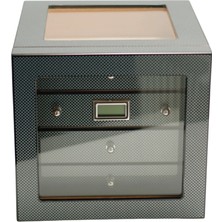 Parmida Karbon Humidor 3 Katlı Puro Saklama Kutusu PHUM0251