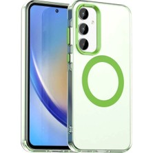 Bovinox Samsung Galaxy S23 Fe Uyumlu Magsafe Şarj Destekli Renkli Kılıf Kamera Korumalı Silikon Darbe Emici