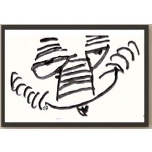 Karikatural Nezih Danyal Tipler Kişiye Özel Sertifikalı Sınırlı Fine Art Karikatür Baskı NTP00123