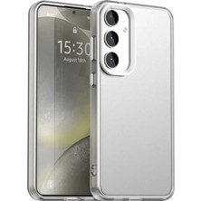 Bovinox Samsung Galaxy S23 Fe Kılıf Parmak Izi Yapmaz Buzlu Şeffaf Ince Tasarım Kamera Koruma