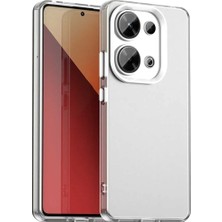 Bovinox Xiaomi Redmi Note 13 Pro Kılıf Parmak Izi Yapmaz Buzlu Şeffaf Ince Tasarım Kamera Koruma
