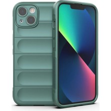 Bovinox Iphone 13 Kılıfı Darbe Emici Puffer Tasarım Kamera Korumalı Silikon Şişme Görünümlü Kapak