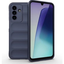 Bovinox Samsung Galaxy A17 Kılıfı Siyah Darbe Emici Puffer Tasarım Kamera Korumalı Silikon Şişme Görünümlü