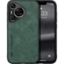 Bovinox Huawei Pura 70 Kamera Korumalı Kılıf Deri Görünümlü Tam Koruma Vintage Premium Deri Lansman Kılıf