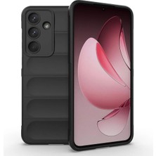 Bovinox Samsung Galaxy S25 Fe Kılıfı Darbe Emici Tasarım Kamera Korumalı Silikon Şişme Görünümlü Kapak