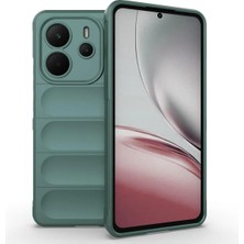 Bovinox Xiaomi Redmi Note 14 Kılıfı Darbe Emici Puffer Tasarım Kamera Korumalı Silikon Şişme Görünümlü Kapak