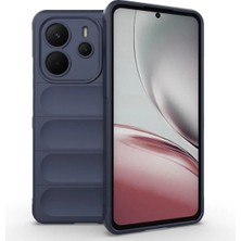 Bovinox Xiaomi Redmi Note 14 Kılıfı Darbe Emici Puffer Tasarım Kamera Korumalı Silikon Şişme Görünümlü Kapak