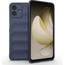 Bovinox Samsung Galaxy A07 Kılıfı Siyah Darbe Emici Puffer Tasarım Kamera Korumalı Silikon Şişme Görünümlü