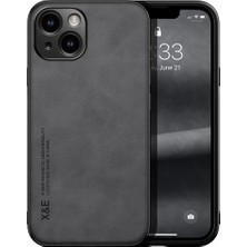 Bovinox Iphone 14 Kamera Korumalı Kılıf Deri Görünümlü Tam Koruma Vintage Premium Deri Lansman Kılıf
