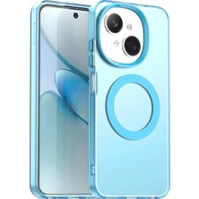 Bovinox Tecno Spark 20 Uyumlu Magsafe Şarj Destekli Renkli Kılıf Kamera Korumalı Silikon Darbe Emici Kapak