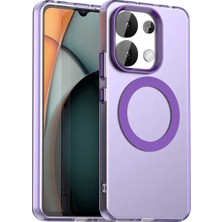 Bovinox Xiaomi Redmi Note 13 Uyumlu Magsafe Şarj Destekli Renkli Kılıf Kamera Korumalı Silikon Darbe Emici