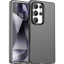 Bovinox Samsung Galaxy S25 Ultra Kılıf Parmak Izi Yapmaz Buzlu Şeffaf Ince Tasarım Kamera Koruma