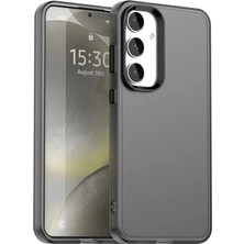 Bovinox Samsung Galaxy S24 Kılıf Parmak Izi Yapmaz Buzlu Şeffaf Ince Tasarım Kamera Koruma