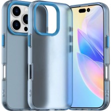 Bovinox iPhone 16 Pro Kılıf Parmak Izi Yapmaz Buzlu Şeffaf Ince Tasarım Minimalist Tasarım