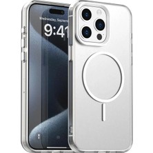 Bovinox Iphone 15 Pro Max Uyumlu Magsafe Şarj Destekli Renkli Kılıf Kamera Korumalı Silikon Darbe Emici