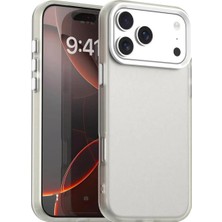 Bovinox iPhone 17 Pro Kılıf Parmak Izi Yapmaz Buzlu Şeffaf Ince Tasarım Minimalist Tasarım