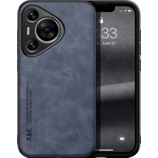 Bovinox Huawei Pura 70 Kamera Korumalı Kılıf Deri Görünümlü Tam Koruma Vintage Premium Deri Lansman Kılıf