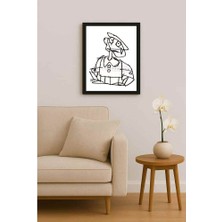 Karikatural Nezih Danyal Tipler Kişiye Özel Sertifikalı Sınırlı Fine Art Karikatür Baskı NTP00119