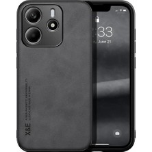 Bovinox Xiaomi Note 14 Kamera Korumalı Kılıf Deri Görünümlü Tam Koruma Vintage Premium Deri Lansman Kılıf