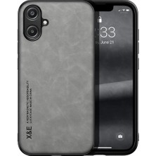 Bovinox Samsung Galaxy A06 Kamera Korumalı Kılıf Deri Görünümlü Tam Koruma Vintage Premium Deri Kılıf