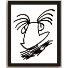 Karikatural Nezih Danyal Tipler Kişiye Özel Sertifikalı Sınırlı Fine Art Karikatür Baskı NTP00147