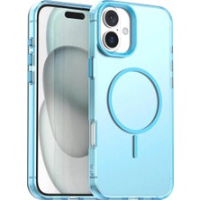 Bovinox Iphone 16 Uyumlu Magsafe Şarj Destekli Renkli Kılıf Kamera Korumalı Silikon Darbe Emici Kapak