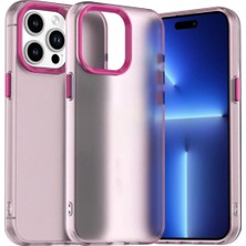Bovinox iPhone 15 Pro Max Kılıf Parmak Izi Yapmaz Buzlu Şeffaf Ince Tasarım Minimalist Tasarım
