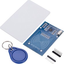 RobotTR RC522 13,56MHZ Mifare Kart ve Anahtarlık Kiti - NFC Arduino RFID Modülü Özellikli 1 Adet