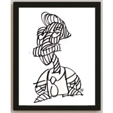 Karikatural Nezih Danyal Tipler Kişiye Özel Sertifikalı Sınırlı Fine Art Karikatür Baskı NTP00144