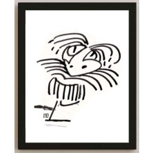 Karikatural Nezih Danyal Tipler Kişiye Özel Sertifikalı Sınırlı Fine Art Karikatür Baskı NTP00146