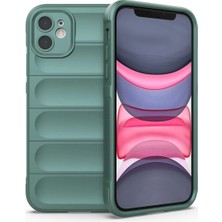 Bovinox Iphone 11 Kılıfı Darbe Emici Puffer Tasarım Kamera Korumalı Silikon Şişme Görünümlü Kapak