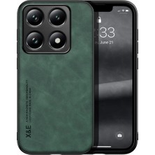 Bovinox Xiaomi Mi 14T Pro Kamera Korumalı Kılıf Deri Görünümlü Tam Koruma Vintage Premium Deri Lansman Kılıf