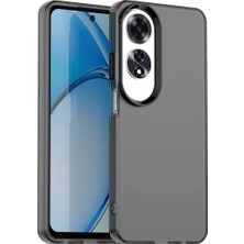 Bovinox Oppo A60 Kılıf Parmak Izi Yapmaz Buzlu Şeffaf Ince Tasarım Kamera Koruma