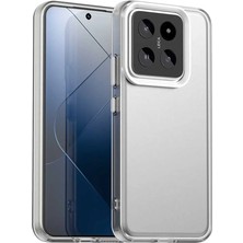 Bovinox Xiaomi Mi 14 Kılıf Parmak Izi Yapmaz Buzlu Şeffaf Ince Tasarım Minimalist Tasarım