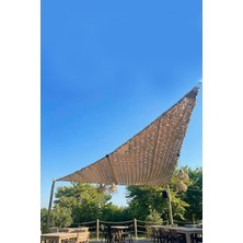Size Ne Lazım Lazer Kesim Kamuflaj Desen Üçgen Oxford Su Itici Kumaş Dekoratif Gölgelik 3m x 3m x 4.25m