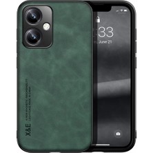 Bovinox Vivo Y35 Kamera Korumalı Kılıf Deri Görünümlü Tam Koruma Vintage Premium Deri Lansman Kılıf