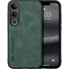 Bovinox Vivo V50 Lite Kamera Korumalı Kılıf Deri Görünümlü Tam Koruma Vintage Premium Deri Lansman Kılıf