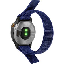 CaseOnn Garmin Tactix 8 – 51 Mm, Solar Kordon Hasır Kumaş Ultrafit Nylon Yedek Kayış Lacivert